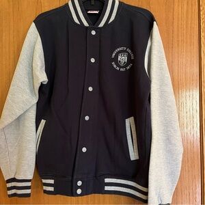 University College Dublin Men's Navy & Gray Varsity style jacket, size M